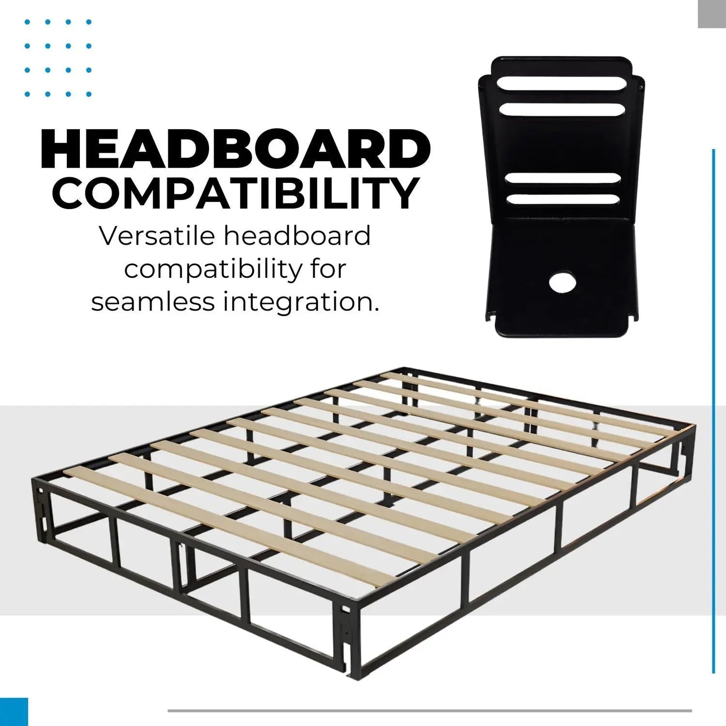 Multi-Use Foundation- Steel Bed Frame / Foundation with Cover
