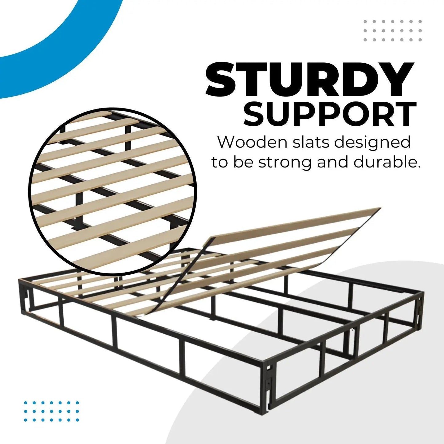 Multi-Use Foundation- Steel Bed Frame / Foundation with Cover