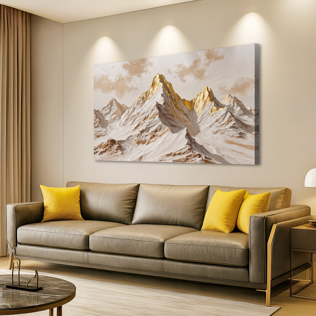 Golden Peaks Wall Art