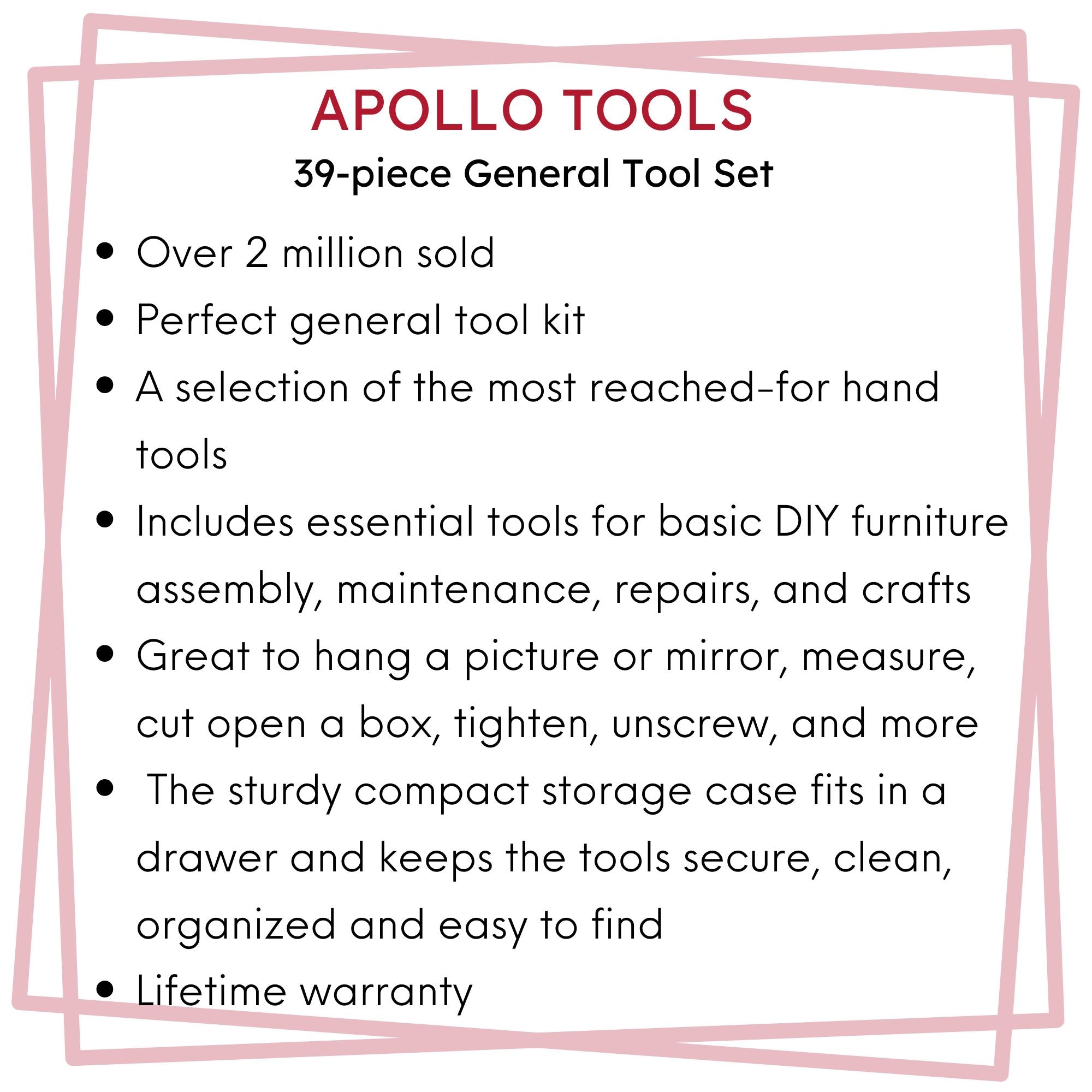 39 Piece General Tool Set - DT9706